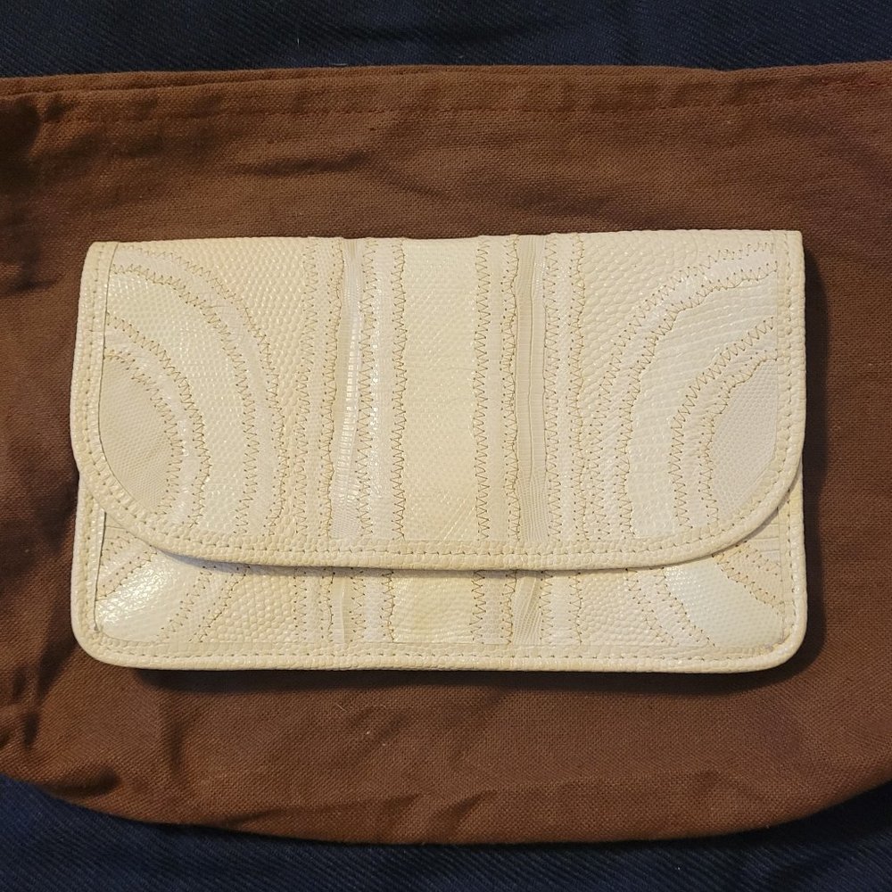 Carlos Falchi Vintage Snakeskin Clutch